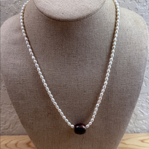 fashion jewelry Jewelry - Fashion Jewelry White and Brown Pearl Necklace